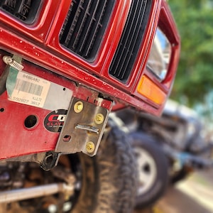 Heavy Duty Front Bumper Tie in Inner Frame L Brackets for JEEP Cherokee Comanche 1/4&quot;  or 1/8&quot; Metal Plate for Unibody Preserve diy bumper