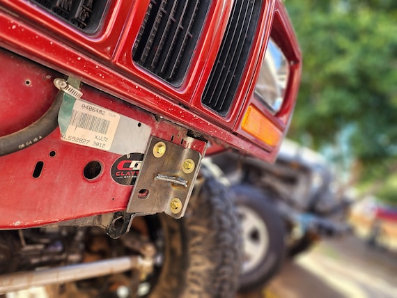 Heavy Duty Front Bumper Tie in Inner Frame L Brackets for JEEP Cherokee Comanche 1/4"  or 1/8" Metal Plate for Unibody Preserve diy bumper