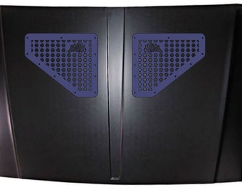 HD Universal Hood Vents for Xj Wj Zj Tj Yj Cj Lj Cherokee Jeep 1984 to 2001 / for jeep offroad truck preservation mods restoration heat soak