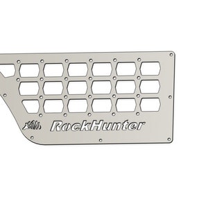 Hd Personalized Rear Cubby sidekick Molle Plate designed for Jeep Cherokee XJ 1984 to 2001 for rear Cargo area CNC CUT preservation mods