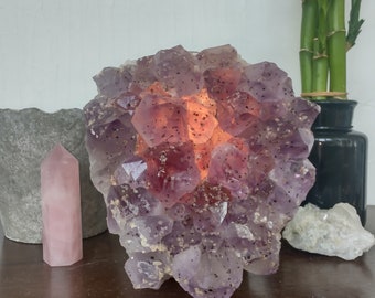 LÁMPARA DE CRISTAL AMATISTA