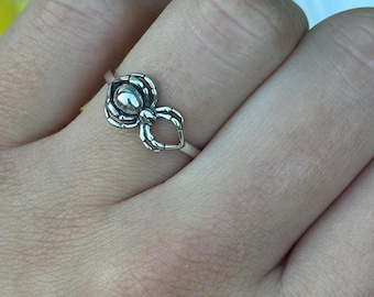 Unique Tarantula Spider Band Plain Ring for Women | Minimalist Oxidized Design | Gift for Her/Him Solid 925 Sterling Silver 9.2 mm