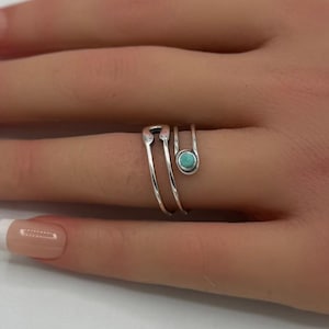 Stein Sicherheitsnadel Ring Solide 925 Sterling Silber Einfache Sicherheitsnadel Band Ring Geschenk für sie Daumen Ring P Sicherheitsnadel Mode Neues Design Geschenk