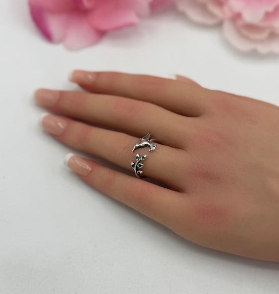 Anello Regolabile Donna Anello Cucchiaio Sterling 925 Con Girasole - Foto 6