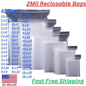 2x3 Flat Poly Bags 6 mil 1000ct, plastic bags, small bags
