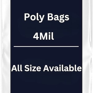 Plymor Flat Open Clear Plastic Poly Bags, 4 Mil, 3 X 5 (Case Of 1000