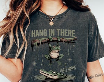 Comfort Colors Sarcastic Frog Sweatshirt, Funny Graphic Crewneck