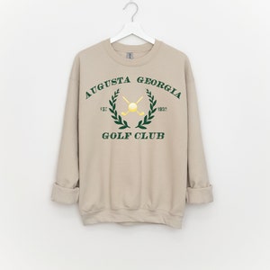 Augusta Georgia Golf Club EST 1932 Printed Sweatshirt, Distressed Augusta Vintage Style Golf Sweatshirt, Augusta Crewneck