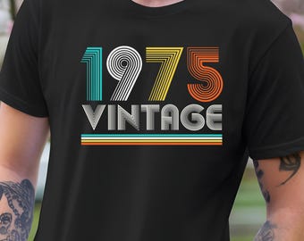 Vintage 1975 Comfort Colors T-Shirt, Funny 50th Birthday Gift