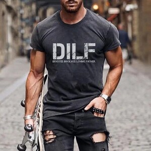 DILF Devoted. Involved. Loving. Father. Comfort Colors T-Shirt, Father's Day Gift, Humorous Gift, Men's T-Shirt, Funny Shirt