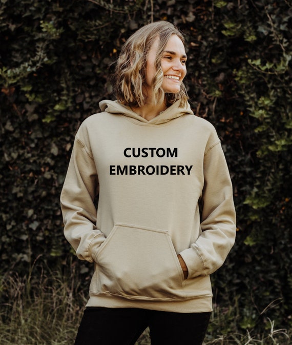 Custom Hooded Sweatshirt Embroidered Unisex Hooded Sweatshirt Personalized Gift for Bride Engagement Gift Christmas Etc. Hoodie Etsy