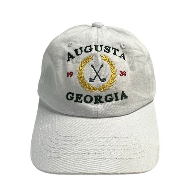 Augusta Georgia Golf Embroidered Hat, Unstructured Dad Hat, Relaxed Fit Masters Hat, Golf Lover Gift