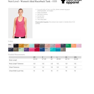 May include: A hot pink racerback vest. The vest is made of a cotton/polyester blend and features a curved hem and self-fabric binding. Available in multiple colours and sizes.