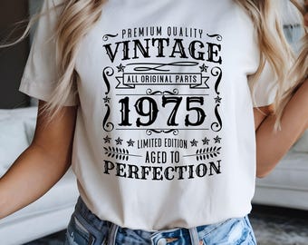 Vintage 1975 Comfort Colors T-Shirt, Limited Edition Gen-X