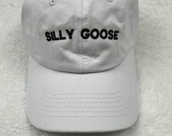 Embroidered Silly Goose Dad Hat, Funny Cotton Twill Cap