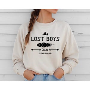 Neverland Lost Boys Club Adventure Crewneck Sweatshirt or Hoodie - Peter Pan Inspired Disney World Sweatshirt