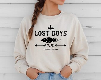 Neverland Lost Boys Club Adventure Crewneck Sweatshirt or Hoodie - Peter Pan Inspired Disney World Sweatshirt