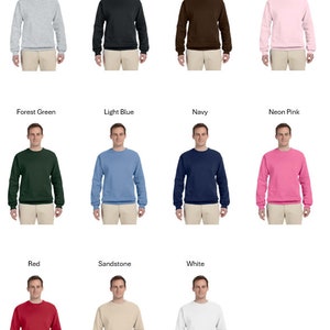 Crewneck Sweatshirt Color Options