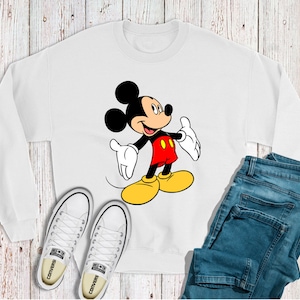 Mickey Mouse Digitally Printed Crewneck Sweatshirt