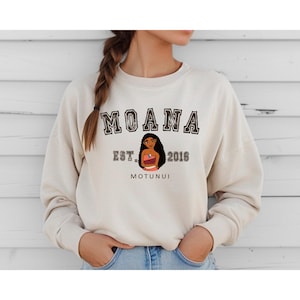 Cute Disney Princess Moana Sweatshirt - Custom Crewneck or Hoodie