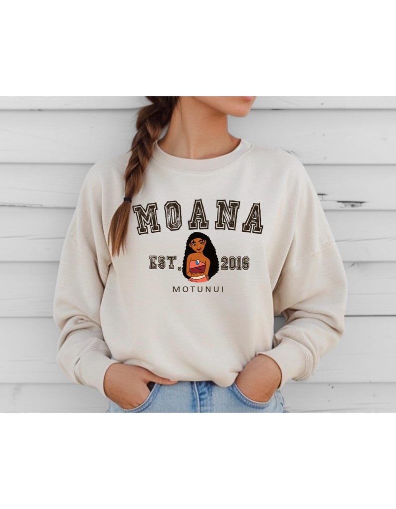 Cute Disney Princess Moana Sweatshirt - Custom Crewneck or Hoodie