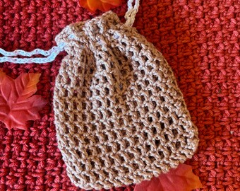 Beige String Bag