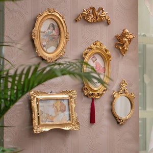 Gold Victorian Vintage Style Photo Frame| Antique Style Pic Photograph Frame | Home Decoration | Wedding Decorations| Wall Art| Wall Decor
