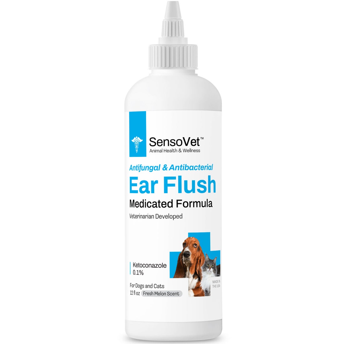 Sensovet Medicated Ear Flush for Dogs & Cats 12oz Etsy