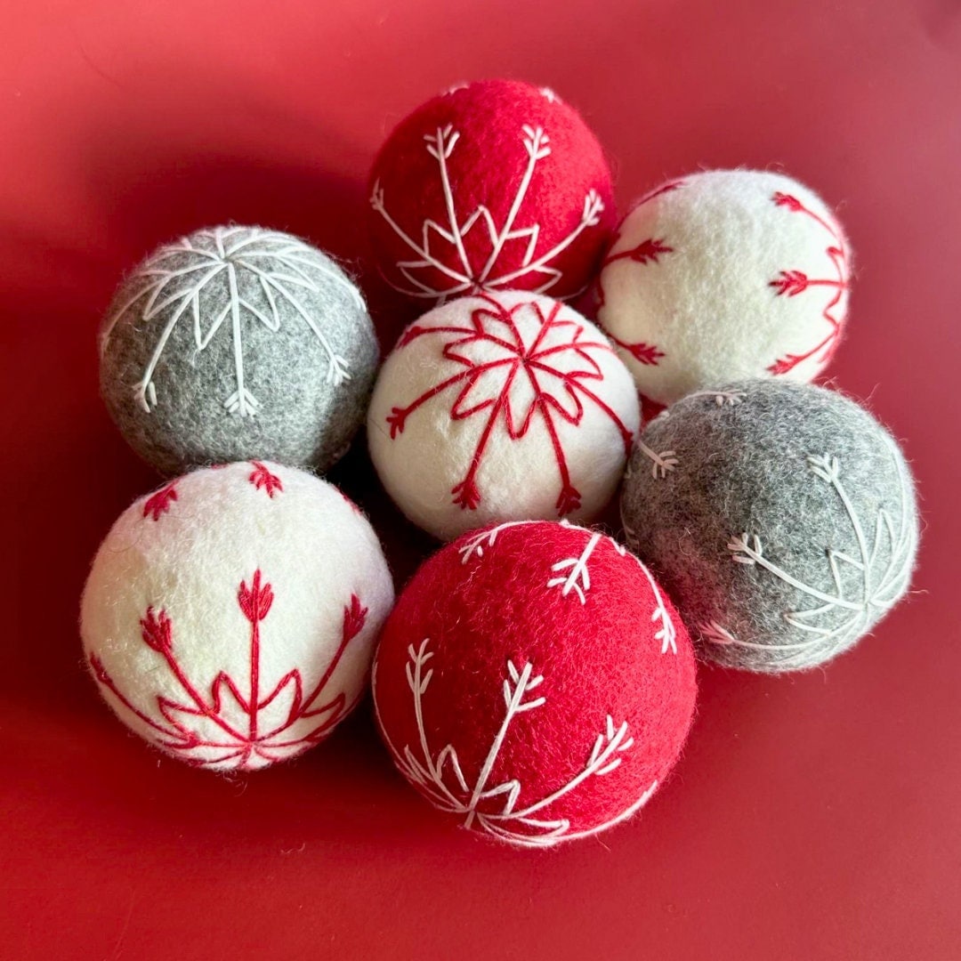 Christmas Dog Toys, Handmade Wool Ball, Natural Dog Toy Etsy