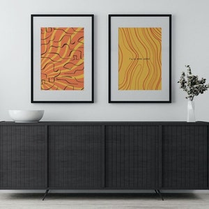 Gallery wall set, exhibition poster set, print, Bauhaus wall art, trendy wall set, digital