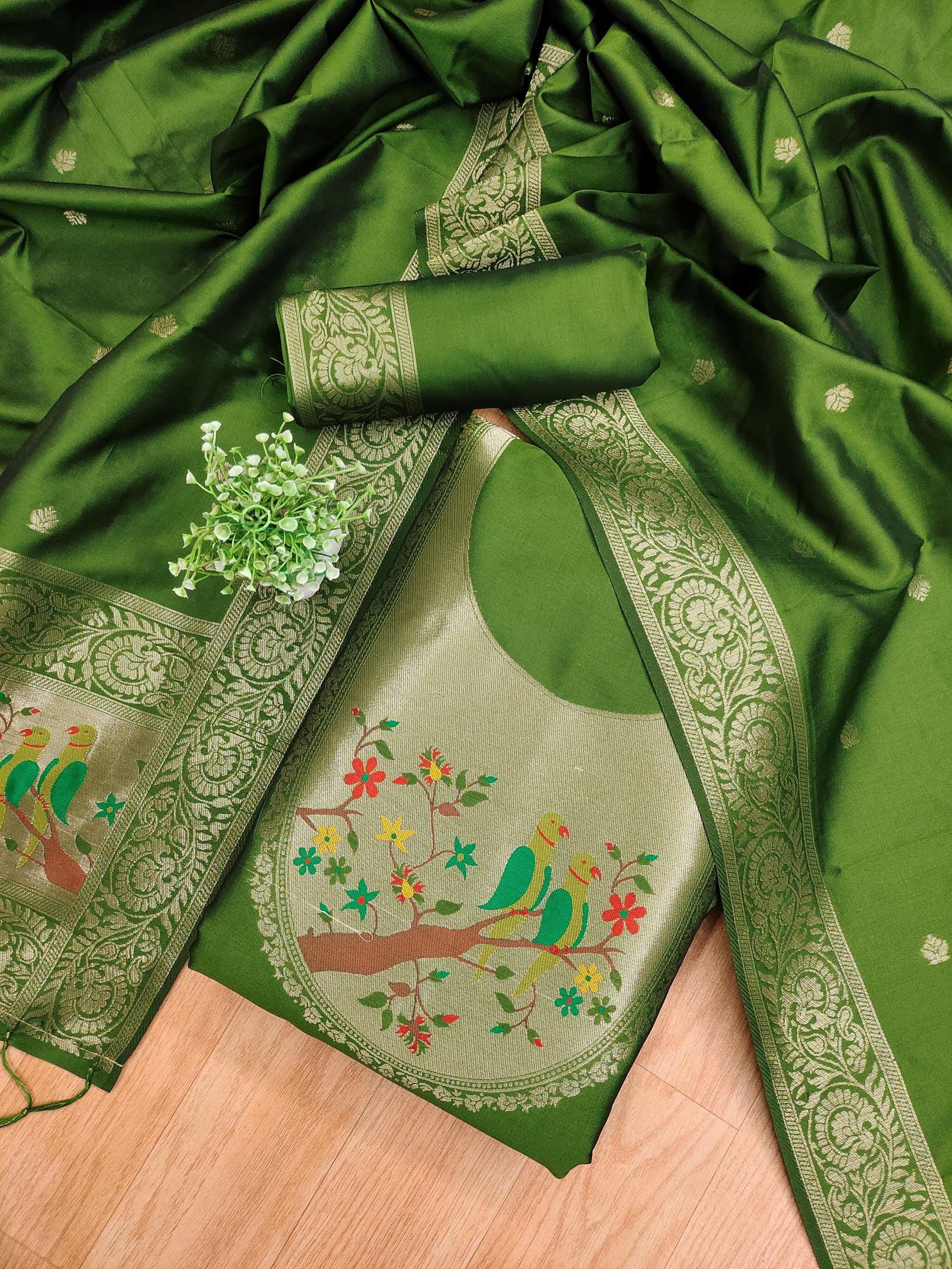 navy green color dress Parrot Green Dress with Cape – Label DC