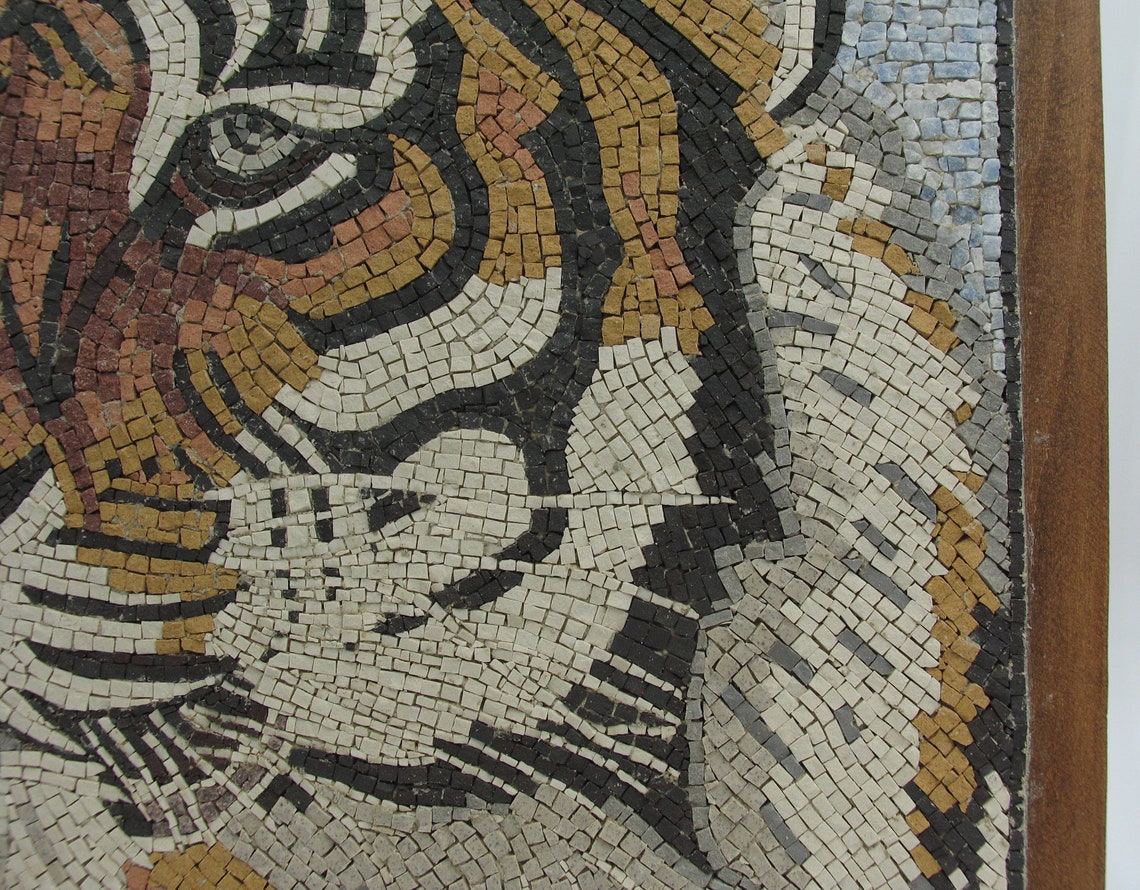 Mosaic Tiger - Etsy
