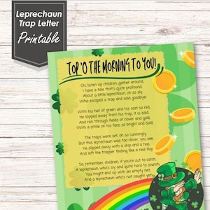 Leprechaun Trap Letter - Better Luck Next Year!