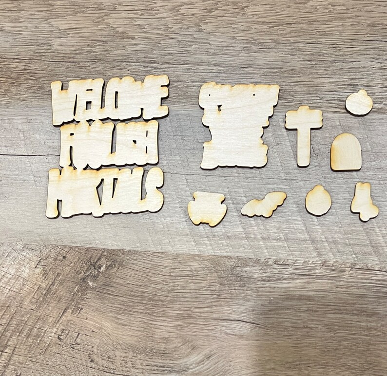 Haunted Houses Wood Cutouts Chalk Couture Wood Cuts Etsy