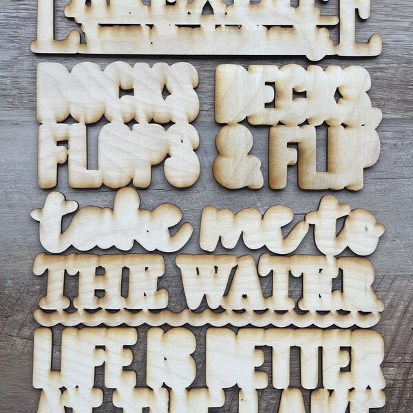 Chalk Couture Wood Cutouts Stencils Etsy