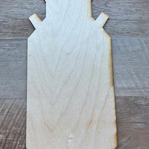 MILK CAN - 7&quot; X 14&quot;  Milk Can Wood Cutout, DIY, unfinished, ready to paint