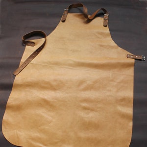 Vintage leather apron | handmade, authentic - as a light work apron, welding apron, barbecue apron or apron for carpenters
