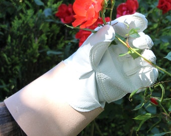 Cuir véritable : gants roses spéciaux renforcés, gants de jardinage, gants de travail, gants à épines - propre production en Allemagne !