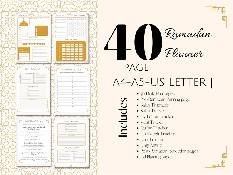 Ramadan Planner Printable Ramadan 2023 Digital Journal Etsy Australia