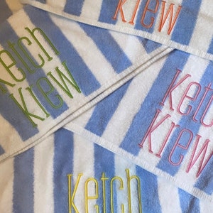 Beach Towel, Monogrammed Beach Towel, Personalized Beach Towel, Oversized Towel, Vacation Home Towel