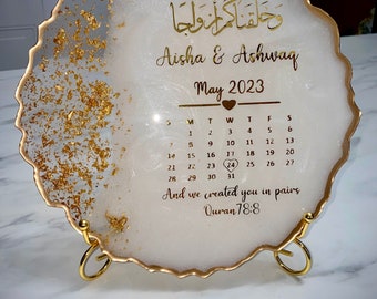 Placa del calendario de Nikkah