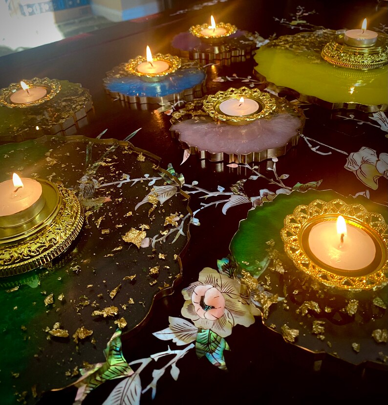 Mehndi/dholki Resin Plates Etsy