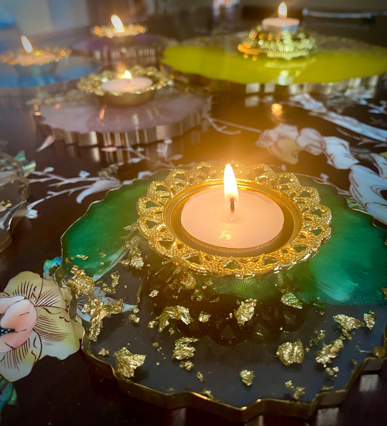 Mehndi/dholki Resin Plates Etsy