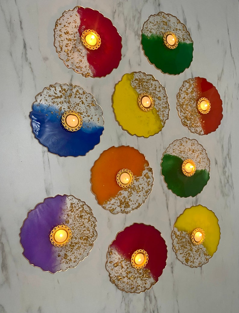 Mehndi/dholki Resin Plates Etsy