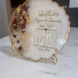 Nikkah Calendar Plaque 画像 6