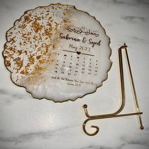 Nikkah Calendar Plaque 画像 4