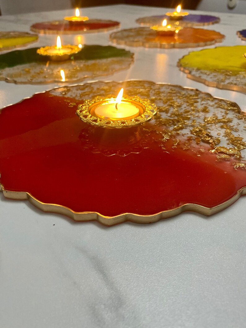 Mehndi/dholki Resin Plates Etsy