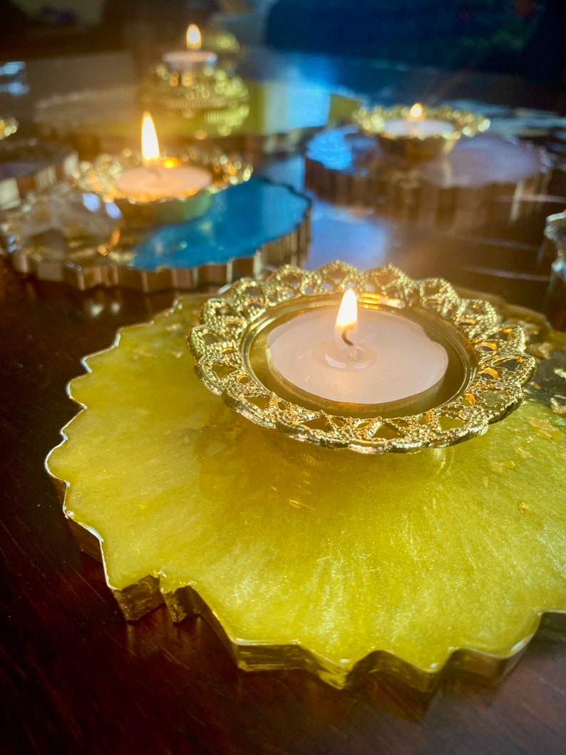 Mehndi/dholki Resin Plates Etsy