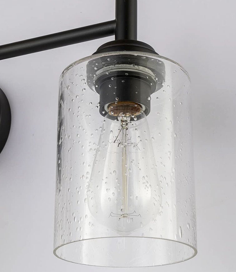 Bubble Glass Wall Sconce 3 Light Wall Sconce Over Mirror Etsy