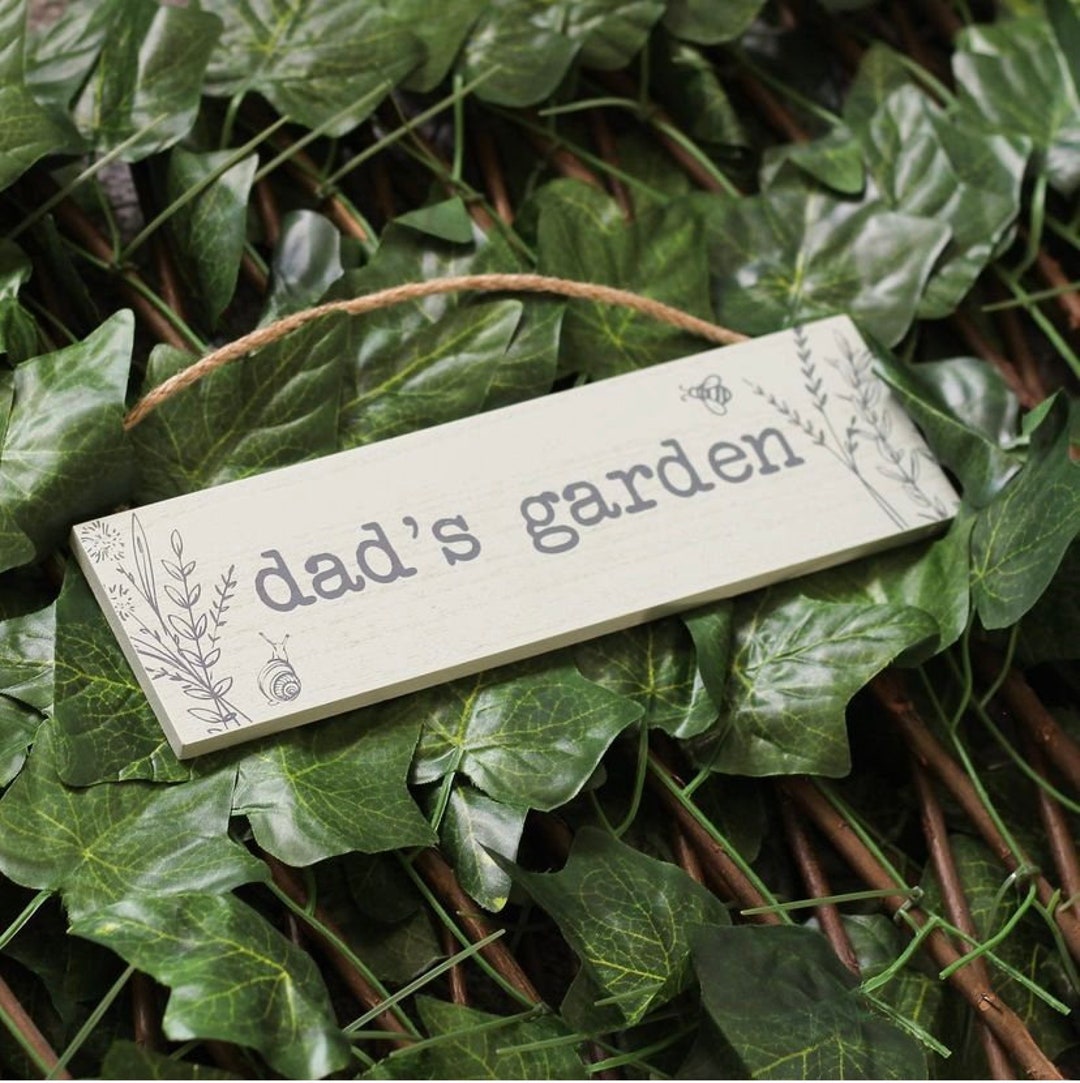 Dads Garden Sign - Etsy